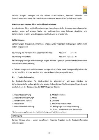 Güte- und Prüfbestimmungen für Kindermöbel 第 21 页