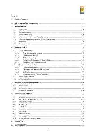 Güte- und Prüfbestimmungen für Kindermöbel 第 5 页