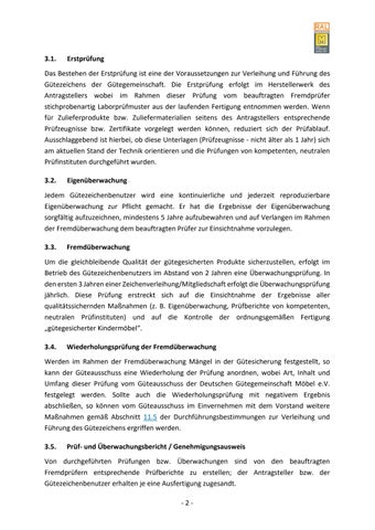 Güte- und Prüfbestimmungen für Kindermöbel 第 8 页