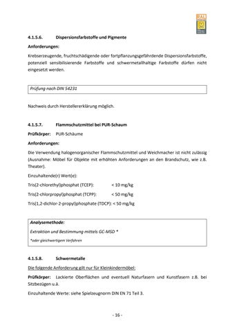 Güte- und Prüfbestimmungen für Polstermöbel 第 23 页