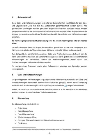 Güte- und Prüfbestimmungen für Büro- und Objektmöbel 第 8 页