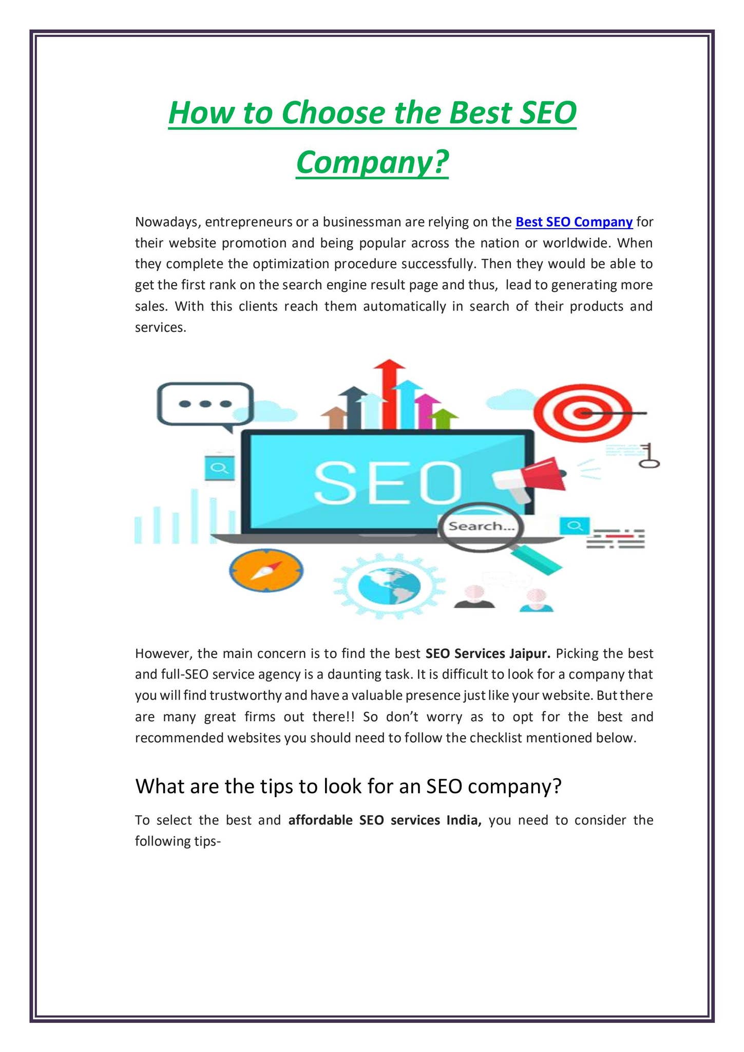 How to Choose the Best SEO Company? by Smart SEO Tech - Issuu