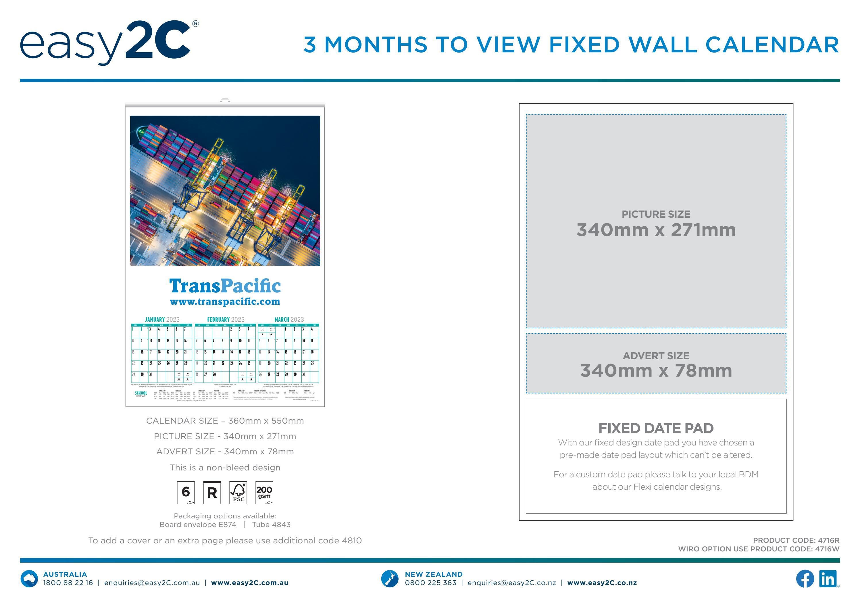 3 Months to view wall calendar - fixed - TT by easy2c - Issuu