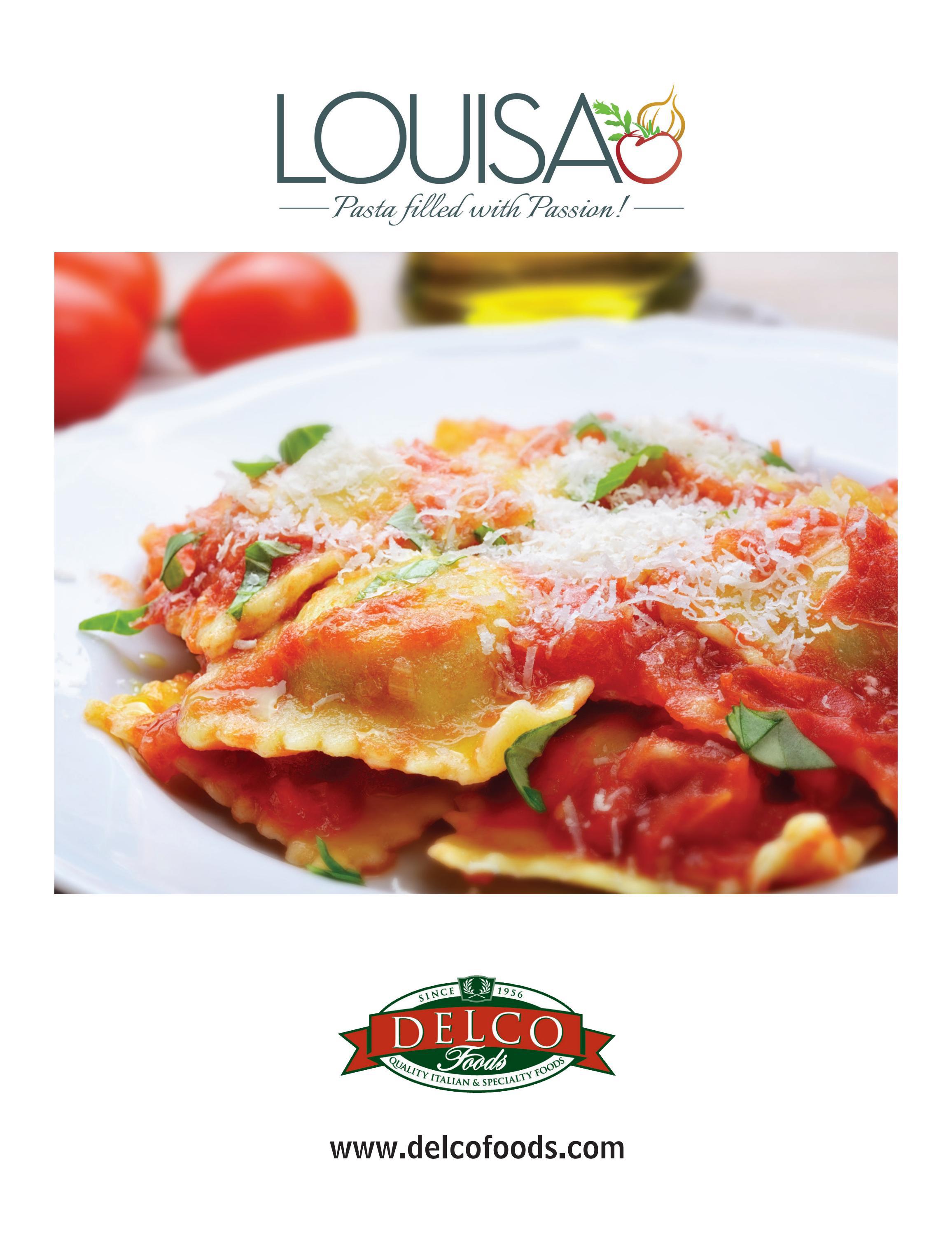 Louisa Pasta Catalog by delcofoods Issuu