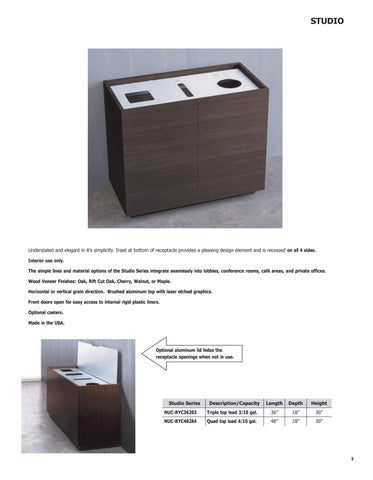 Recycling and Upscale Waste Receptacles 第 5 页
