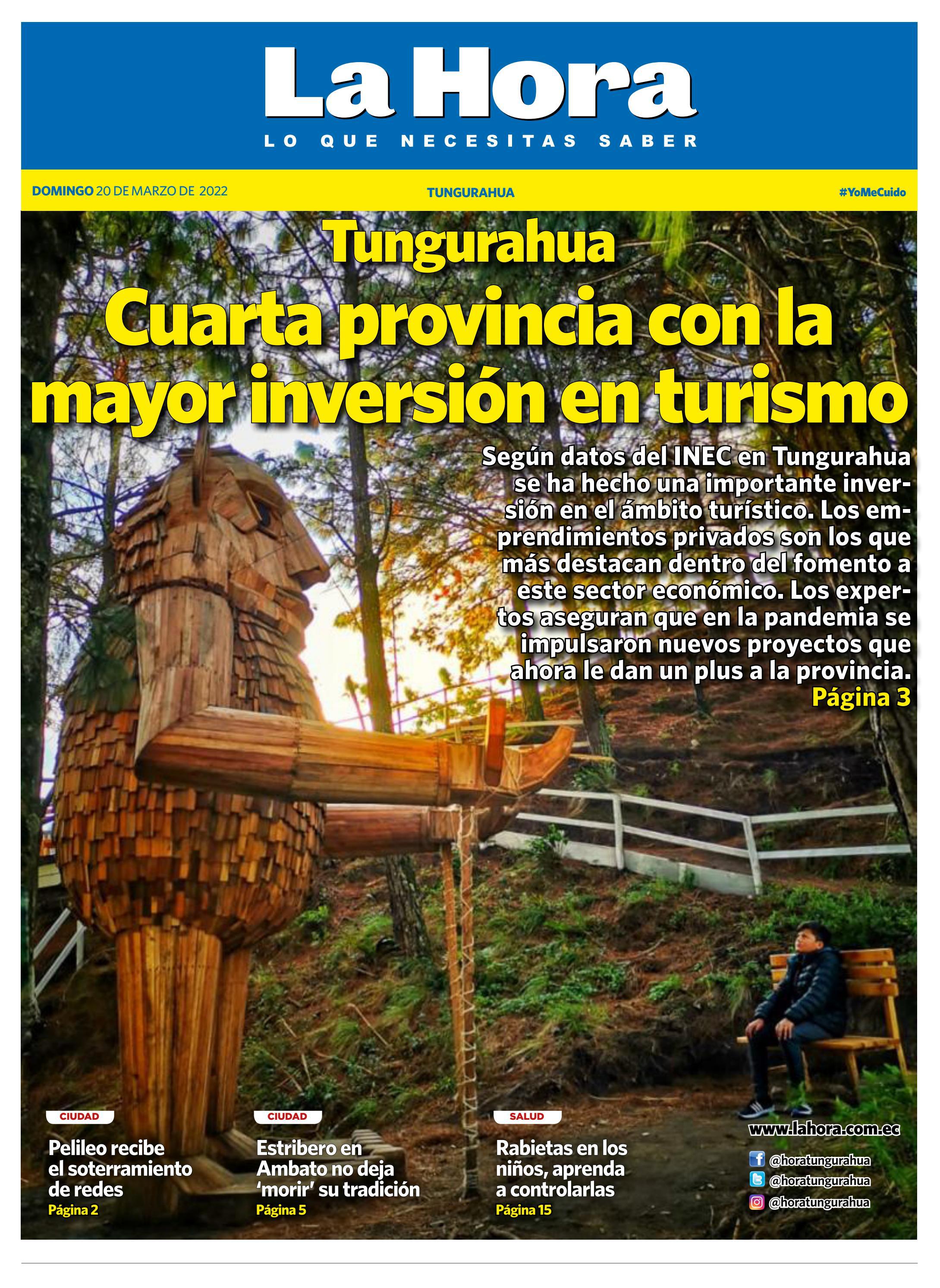 Tungurahua 20 de marzo de 2022 by LA HORA Ecuador - Issuu