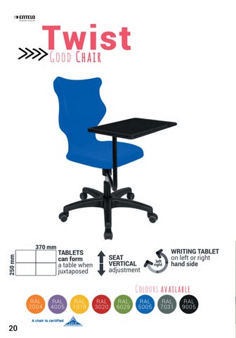 ENTELO 2022 家具目录 3w1, 教育 chairs, youth chairs, 办公 chairs 第 22 页