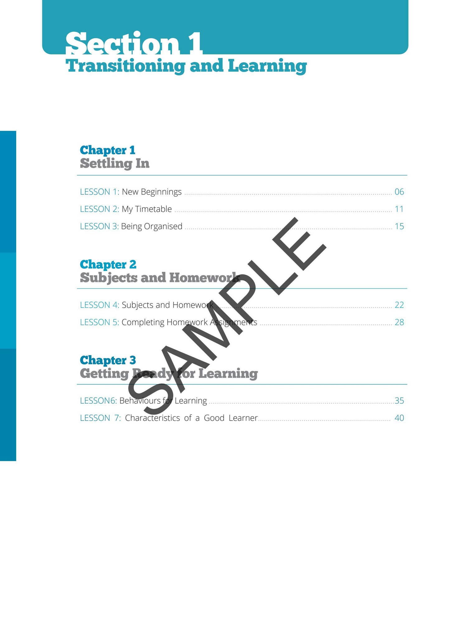 Learning to Learn - Student Workbook (Sample) by The Examcraft Group ...
