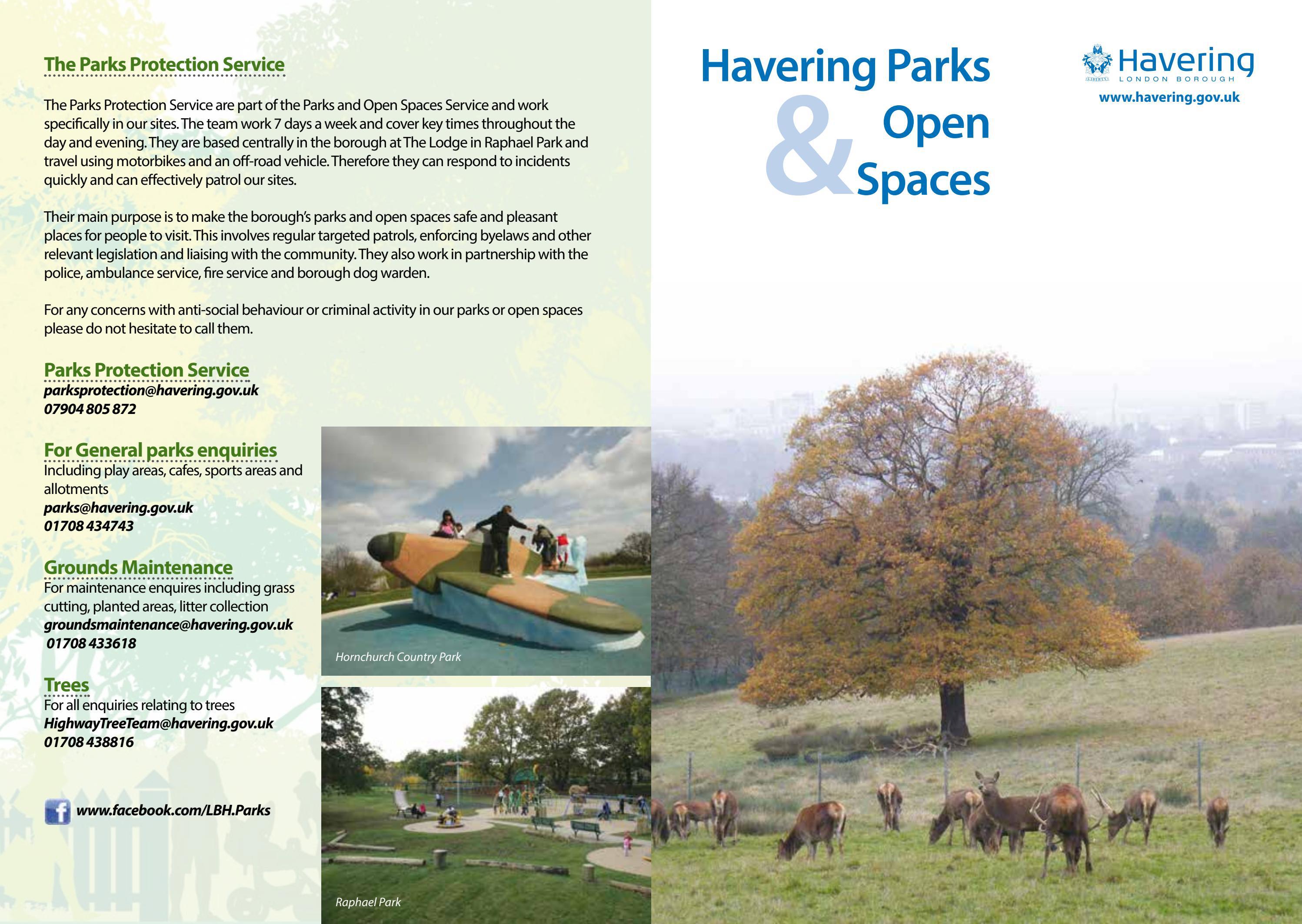 Havering Parks Brochure by Havering Council - Issuu