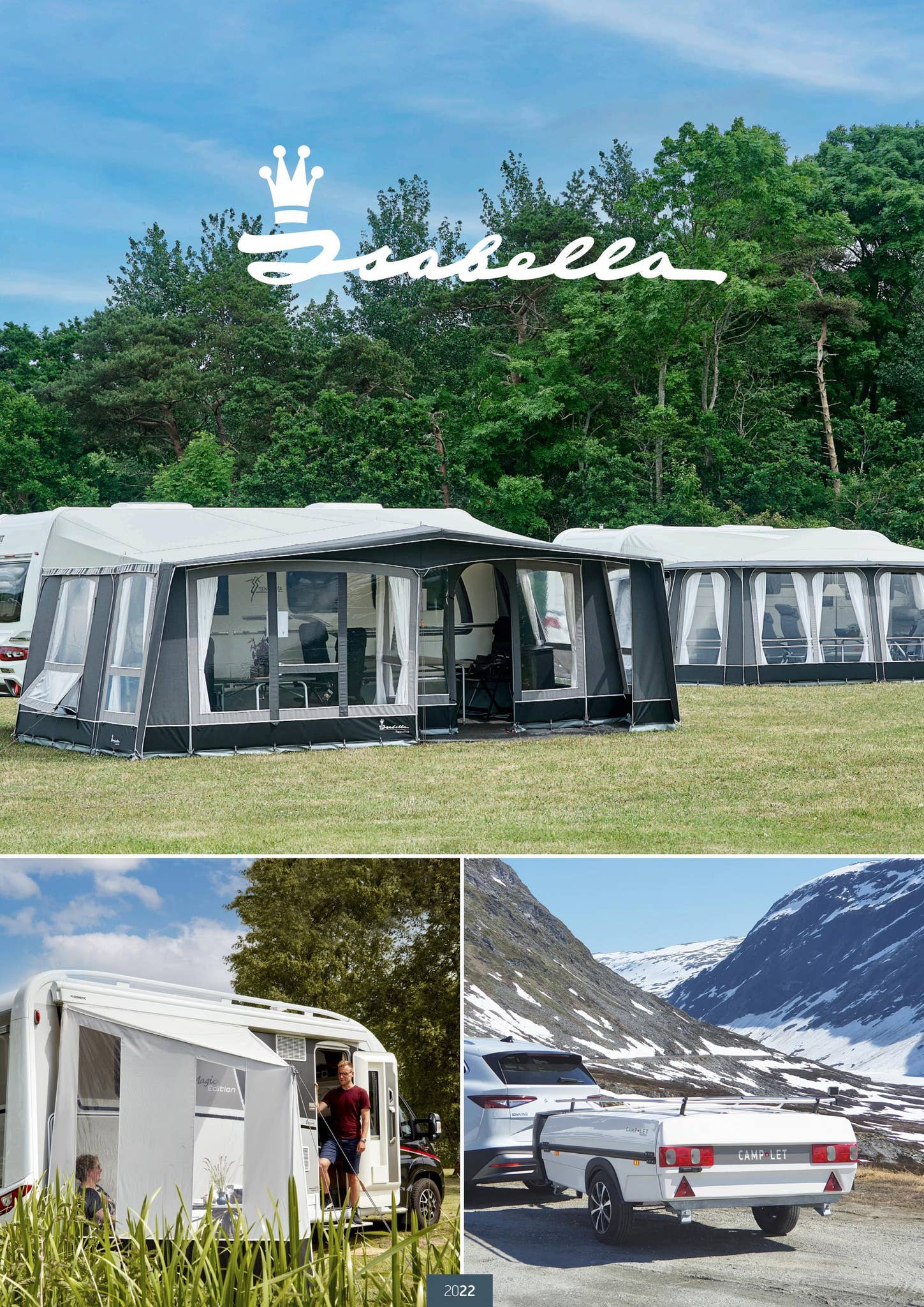 Isabella katalog förtält husvagn, husbilar, tillbehör och tältvagnar