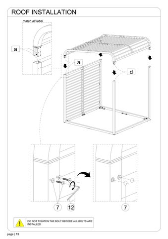 定制 SOMBRERO PERGOLA with floor 第 14 页