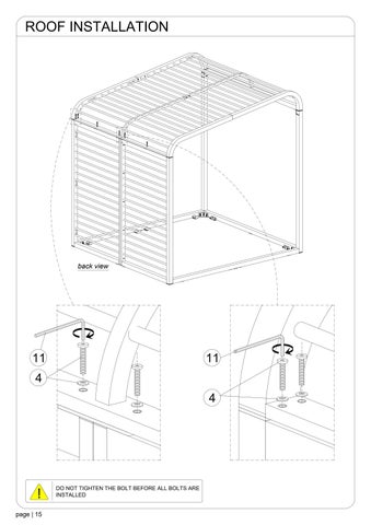 定制 SOMBRERO PERGOLA with floor 第 16 页