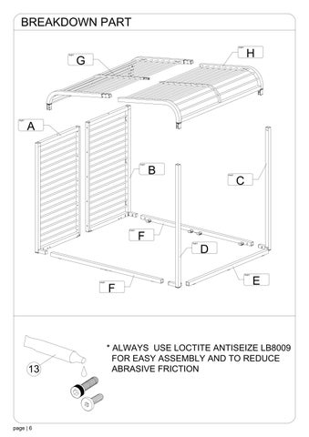 定制 SOMBRERO PERGOLA with floor 第 7 页