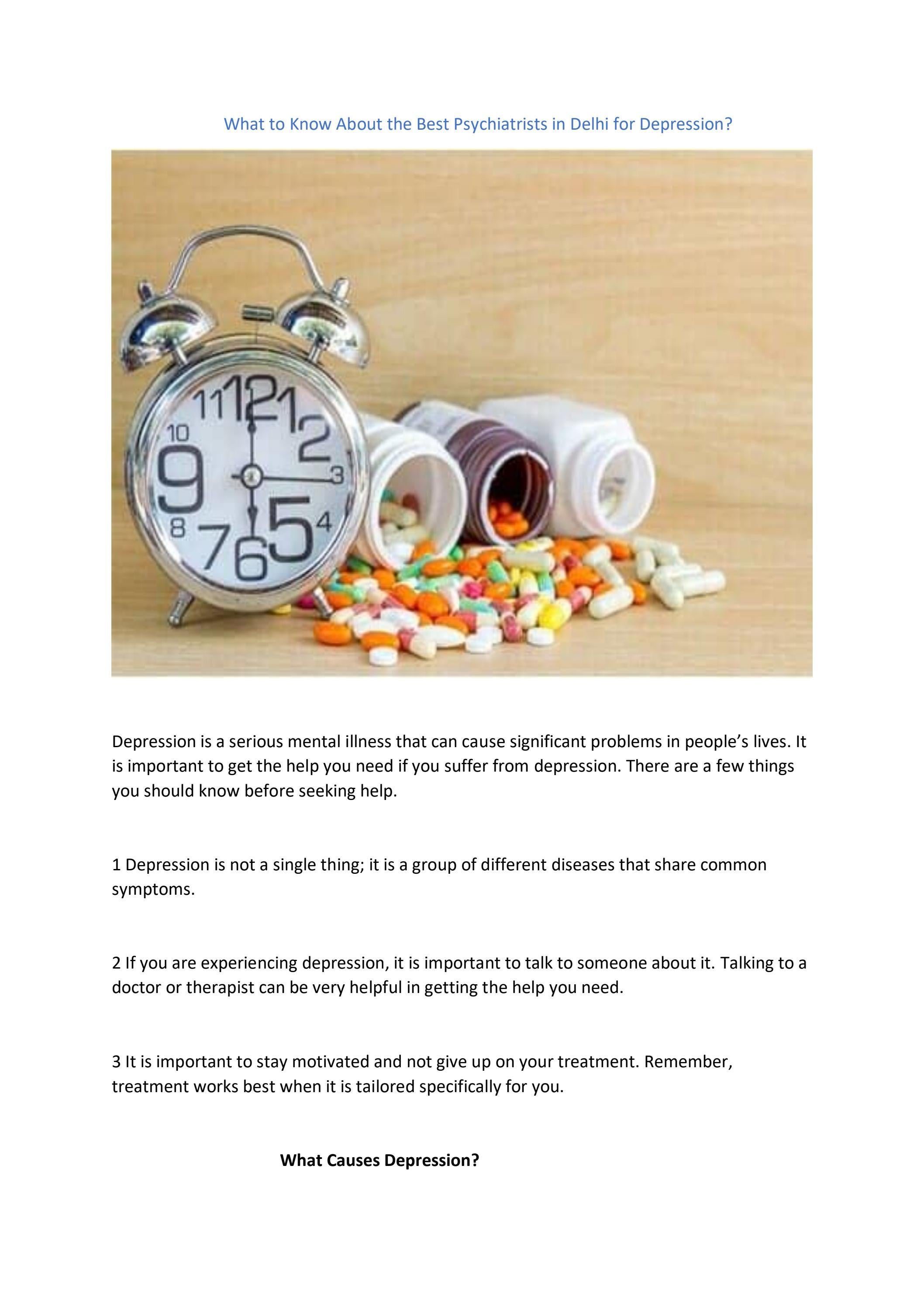 Best Psychiatrists in Delhi for Depression Find the Right One for You