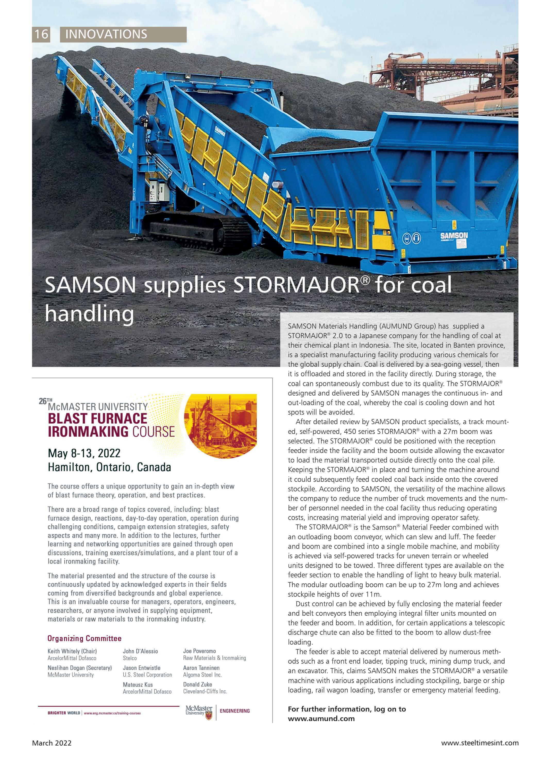 Steel Times International March 2022 By Quartz Business Media Issuu