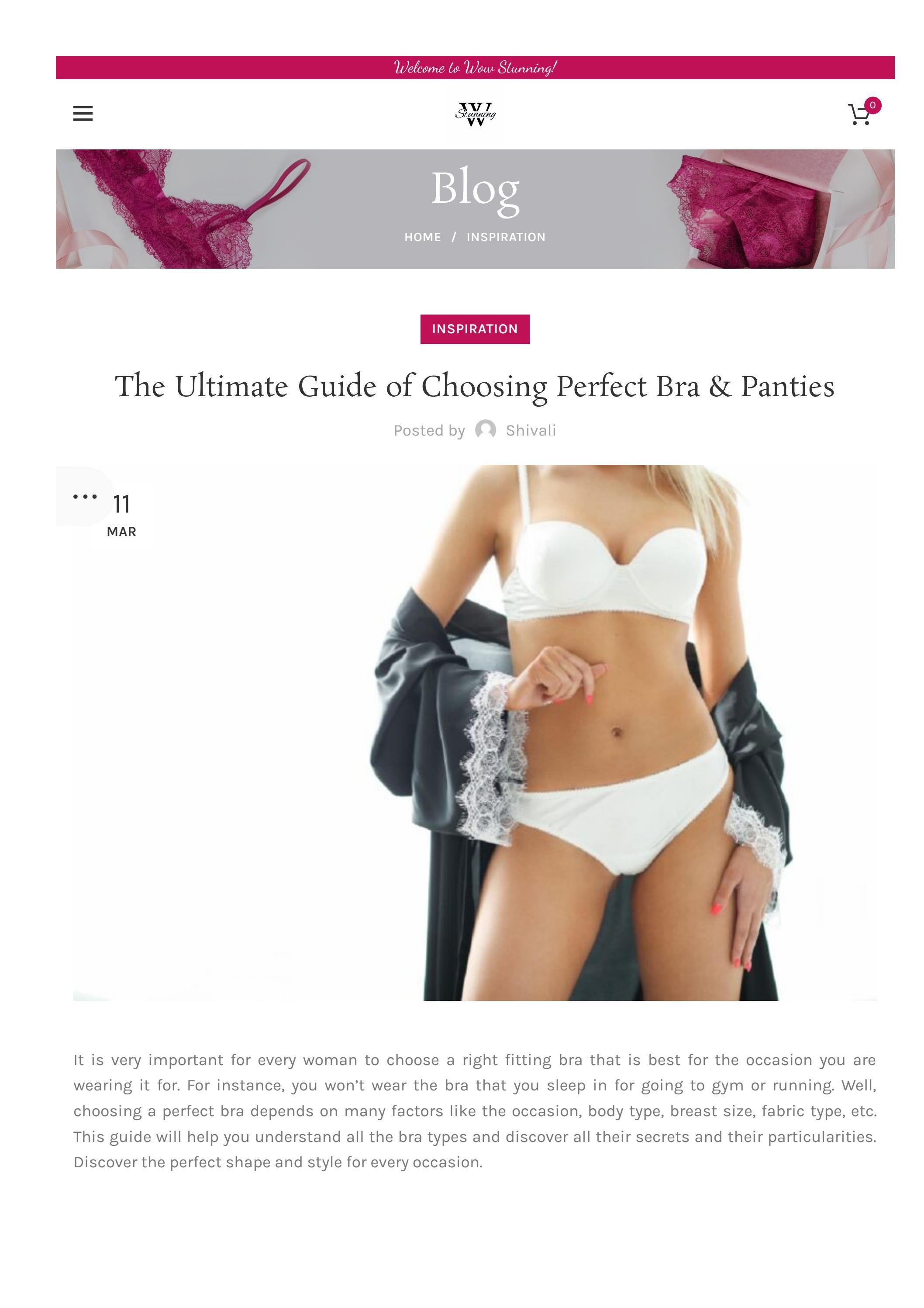 The Ultimate Guide of Choosing Perfect Bra & Panties by Divya Sharma Issuu