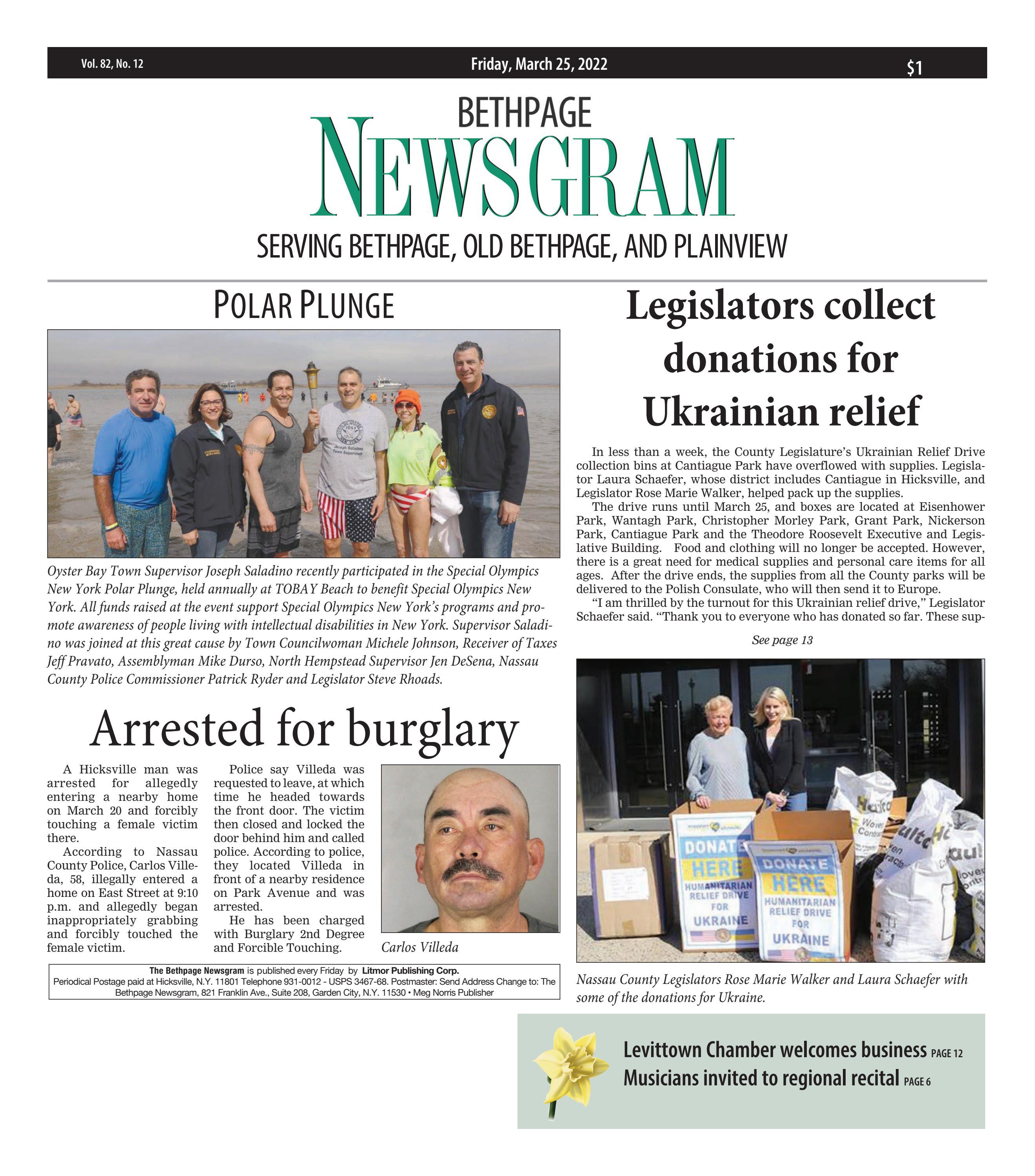 Bethpage Newsgram (3/25/22) by Litmor Publishing - Issuu