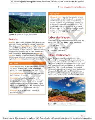 Cambridge IGCSE/O Level Travel & Tourism Final Sample by Cambridge ...
