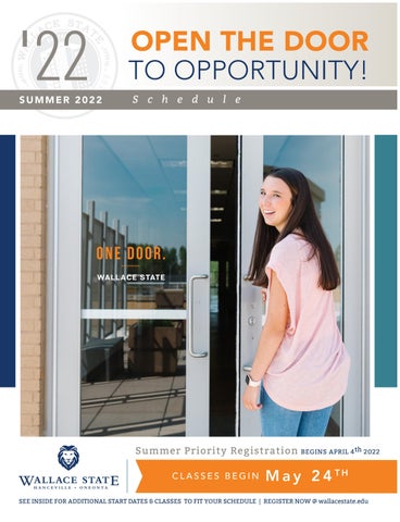 2022 Summer Schedule by Wallace State Community College - Issuu