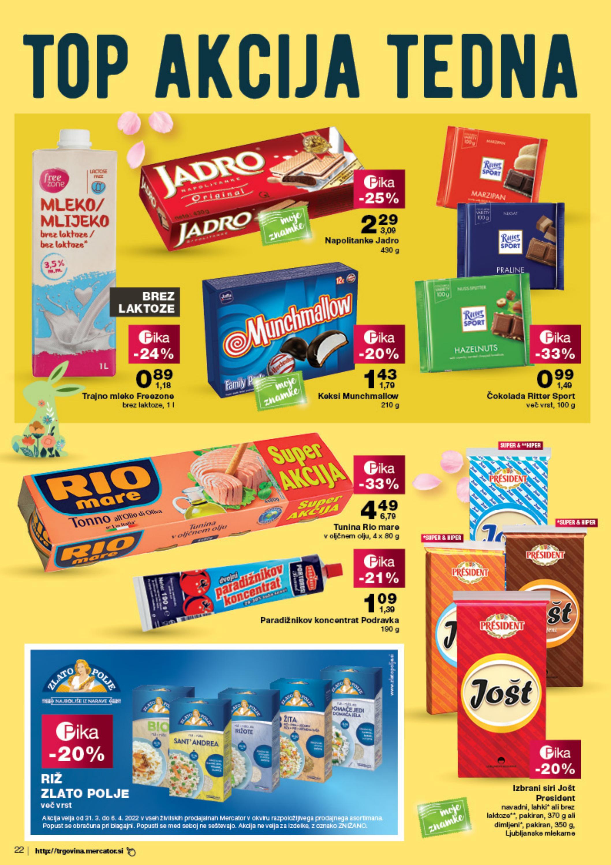 Redni katalog od 31. 3. do 6. 4. 2022 by Mercator - Issuu