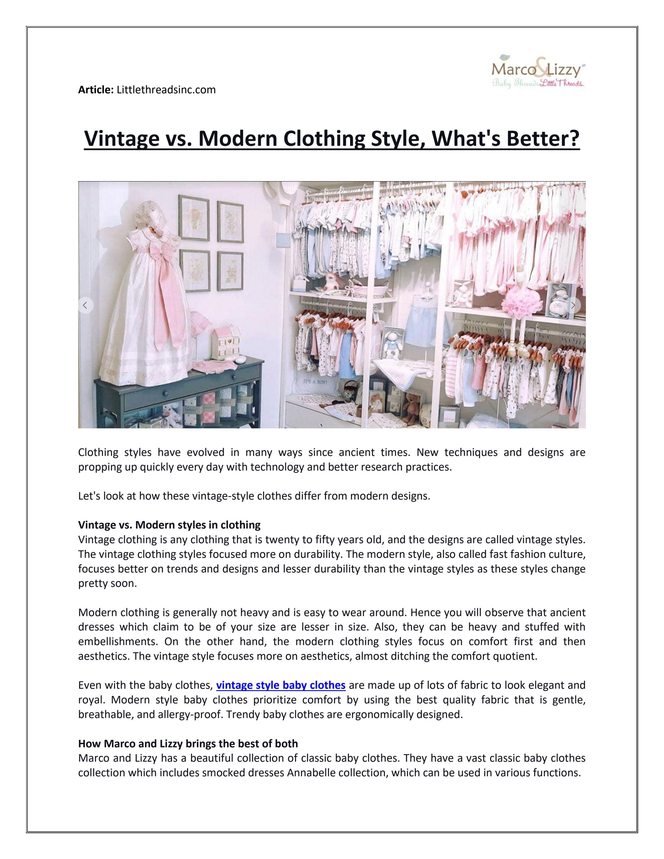 The Role of Vintage Clothing in Modern Style - Featured Image