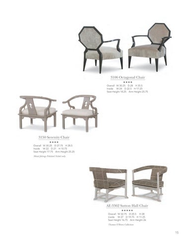 CenturyFurniture 家具目录 · Century Chairs × 装饰 Ottomans 第 17 页