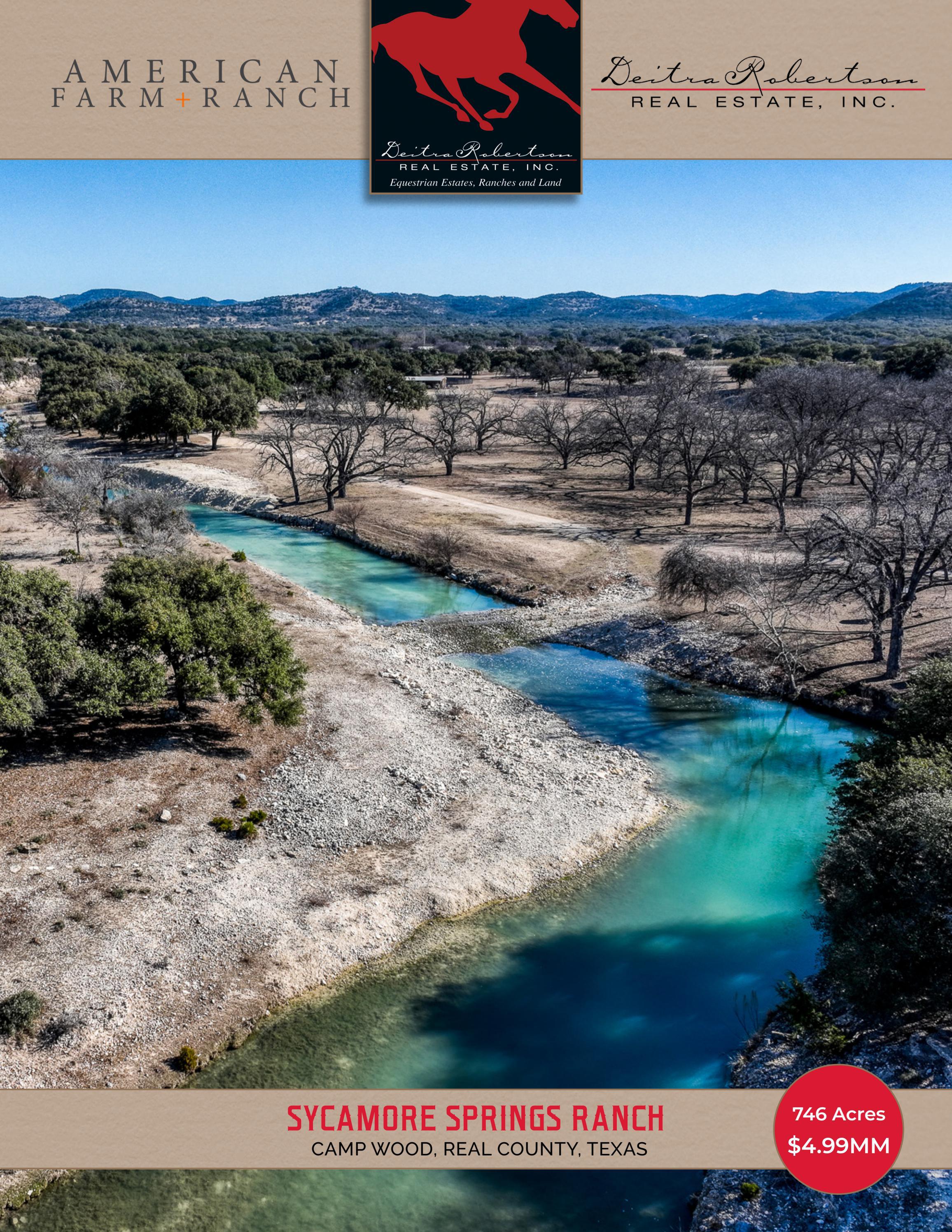 Sycamore Springs Ranch Camp Wood, Real County, Texas Deitra Robertson