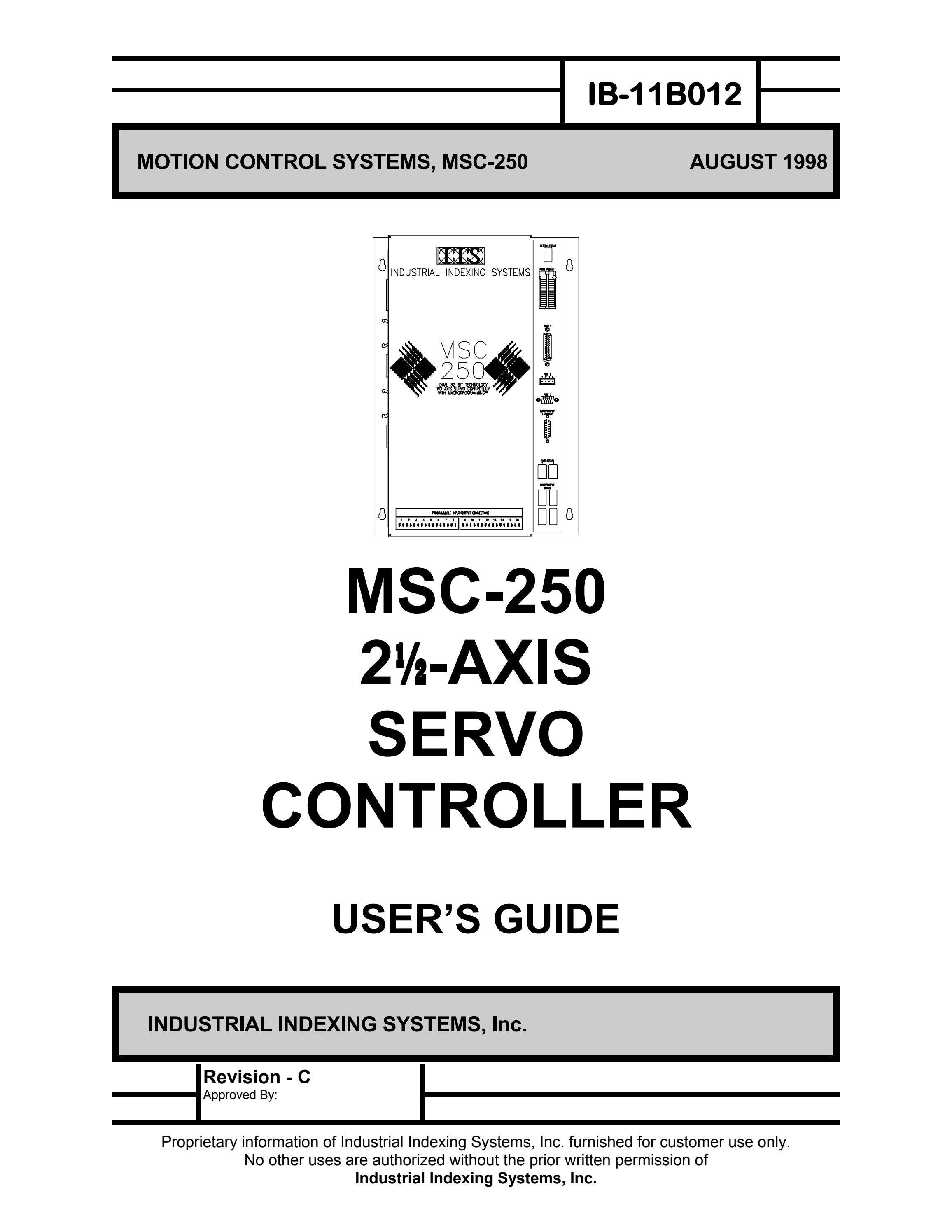 MSC-250 2 1/2 Axis Servo Controller [IB-11B012] by IEB Media - Issuu