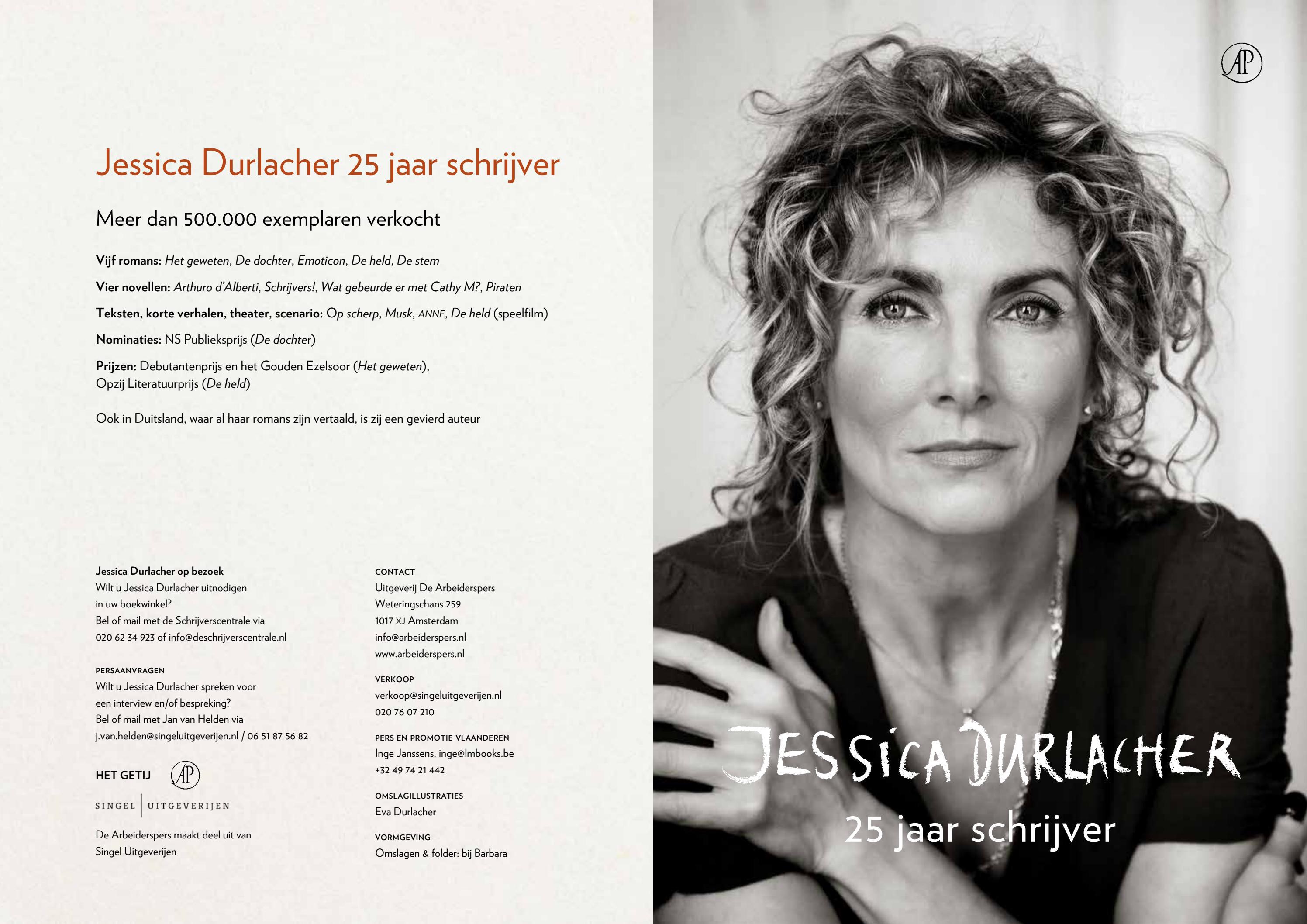 Jessica Durlacher 25 jaar schrijver by Singel Uitgeverijen - Issuu