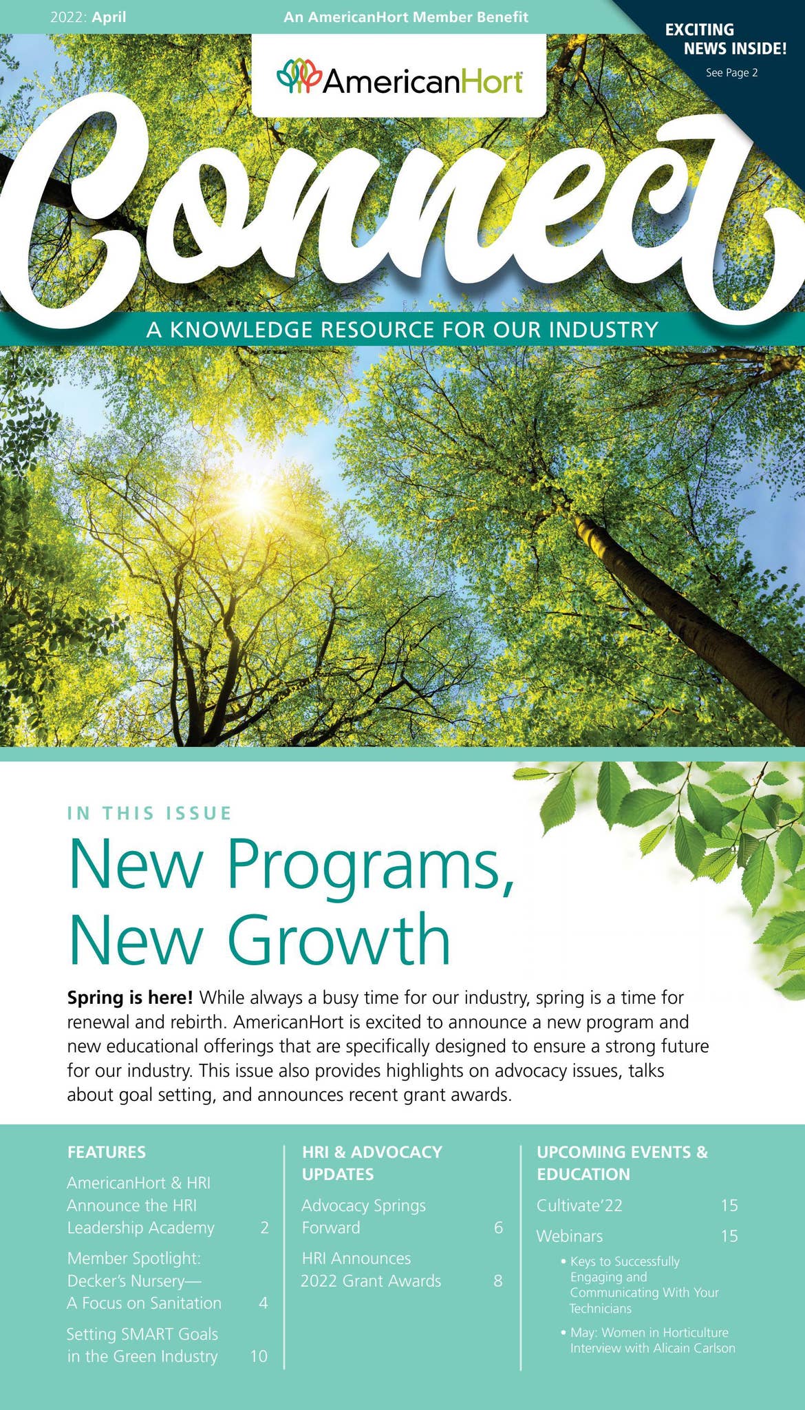 AmericanHort Connect - April 2022 by AmericanHort - Issuu
