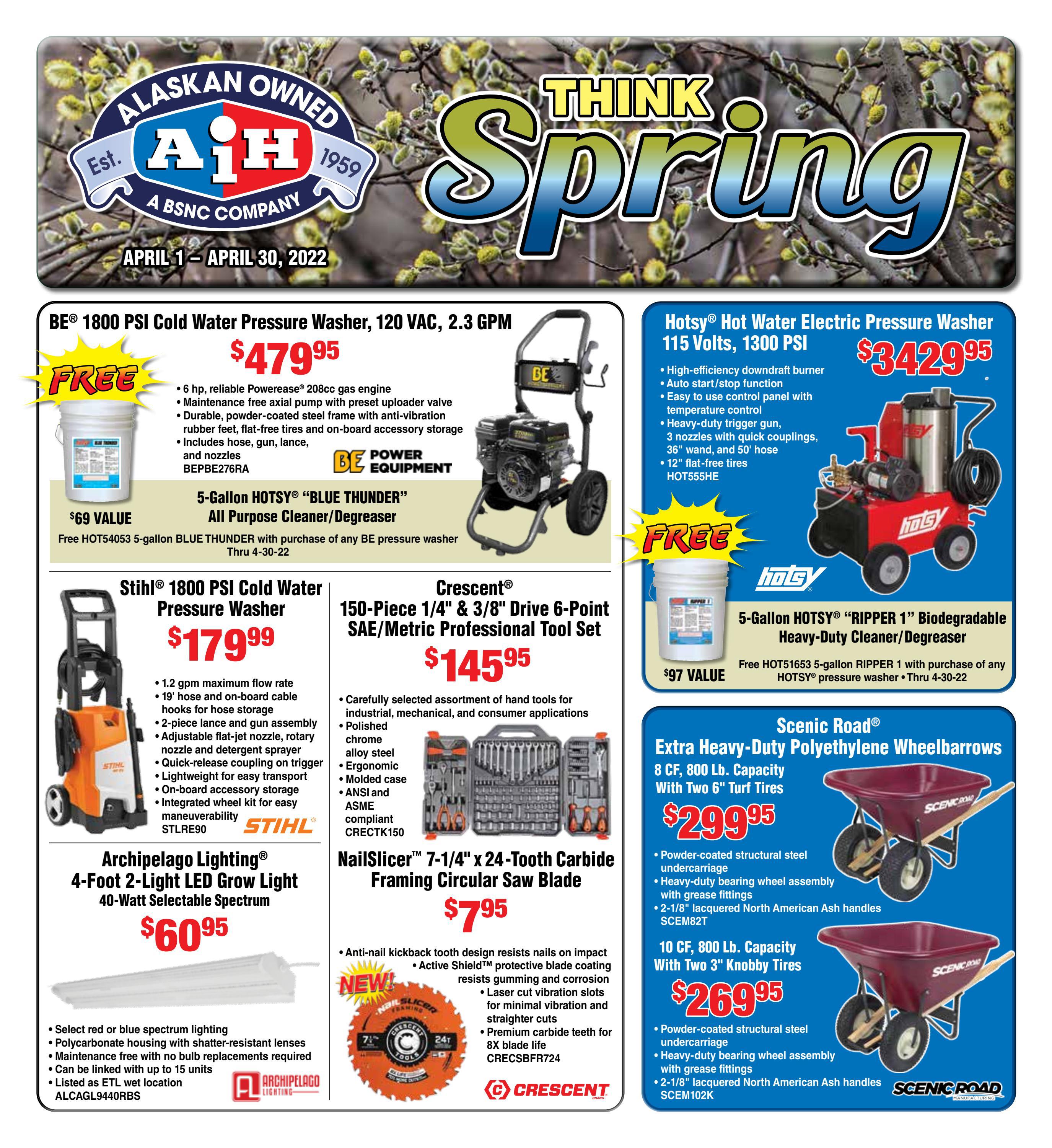 Think Spring Specials by Alaska Industrial Hardware Issuu