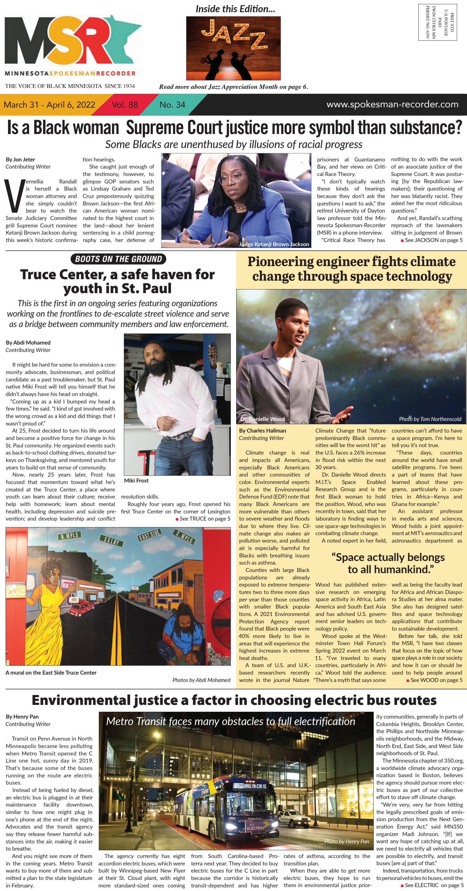 March 31, 2022 - MN Spokesman-Recorder by MN Spokesman Recorder - Issuu
