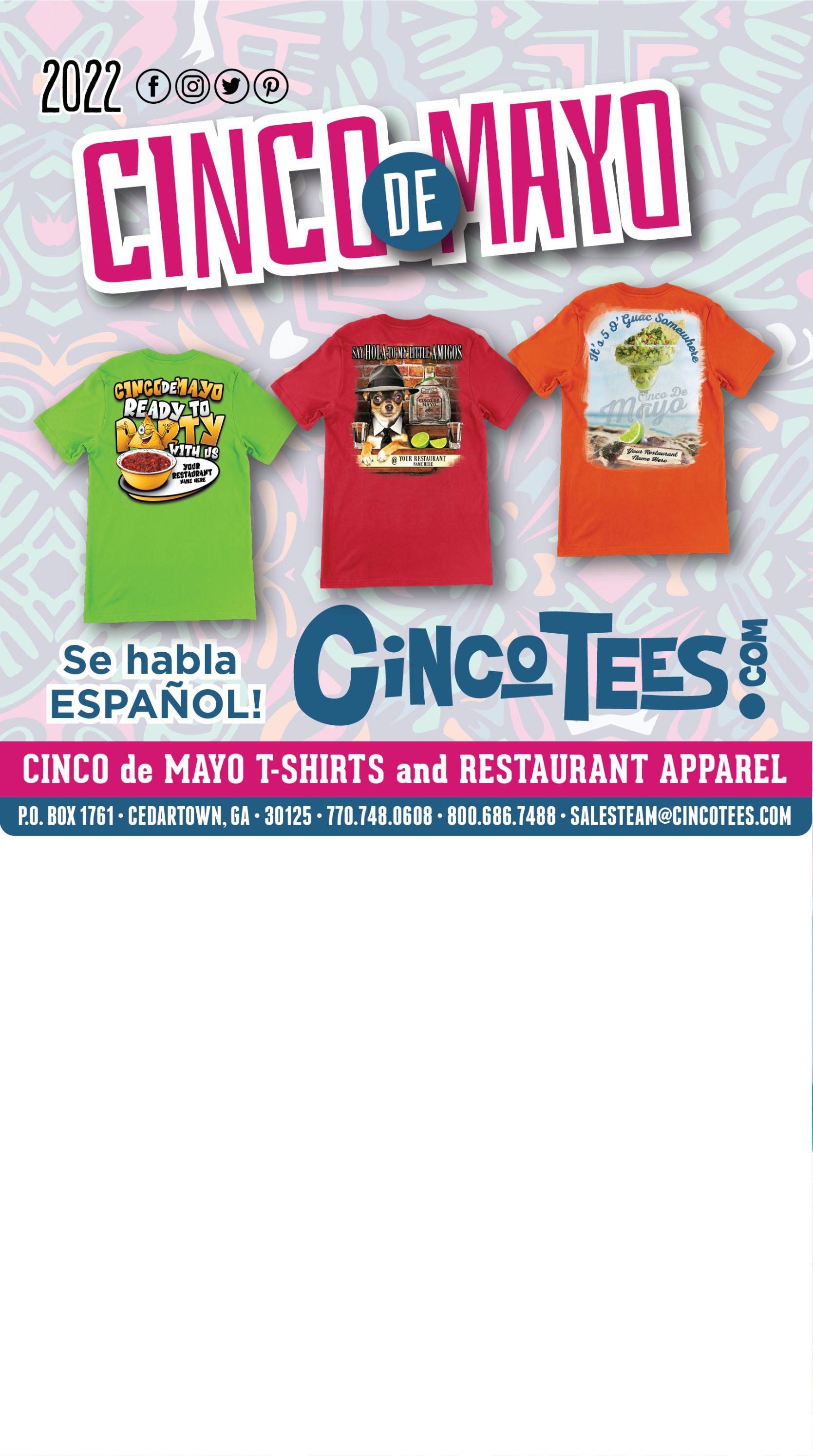 CincoTees 2022 Cinco De Mayo Catalog by Cedarstream Issuu