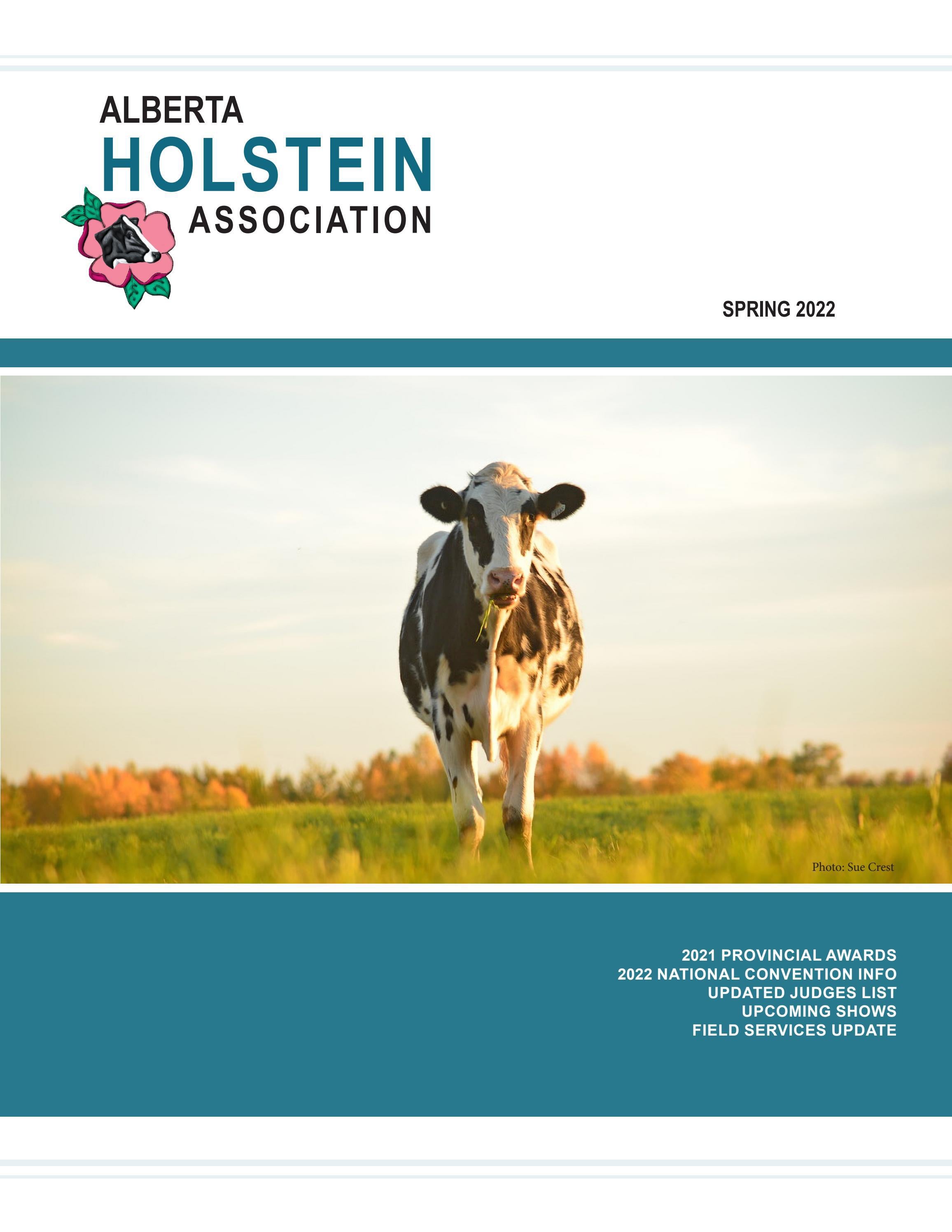 Alberta Holstein Association Spring 2022 Newsletter by Alberta Holstein