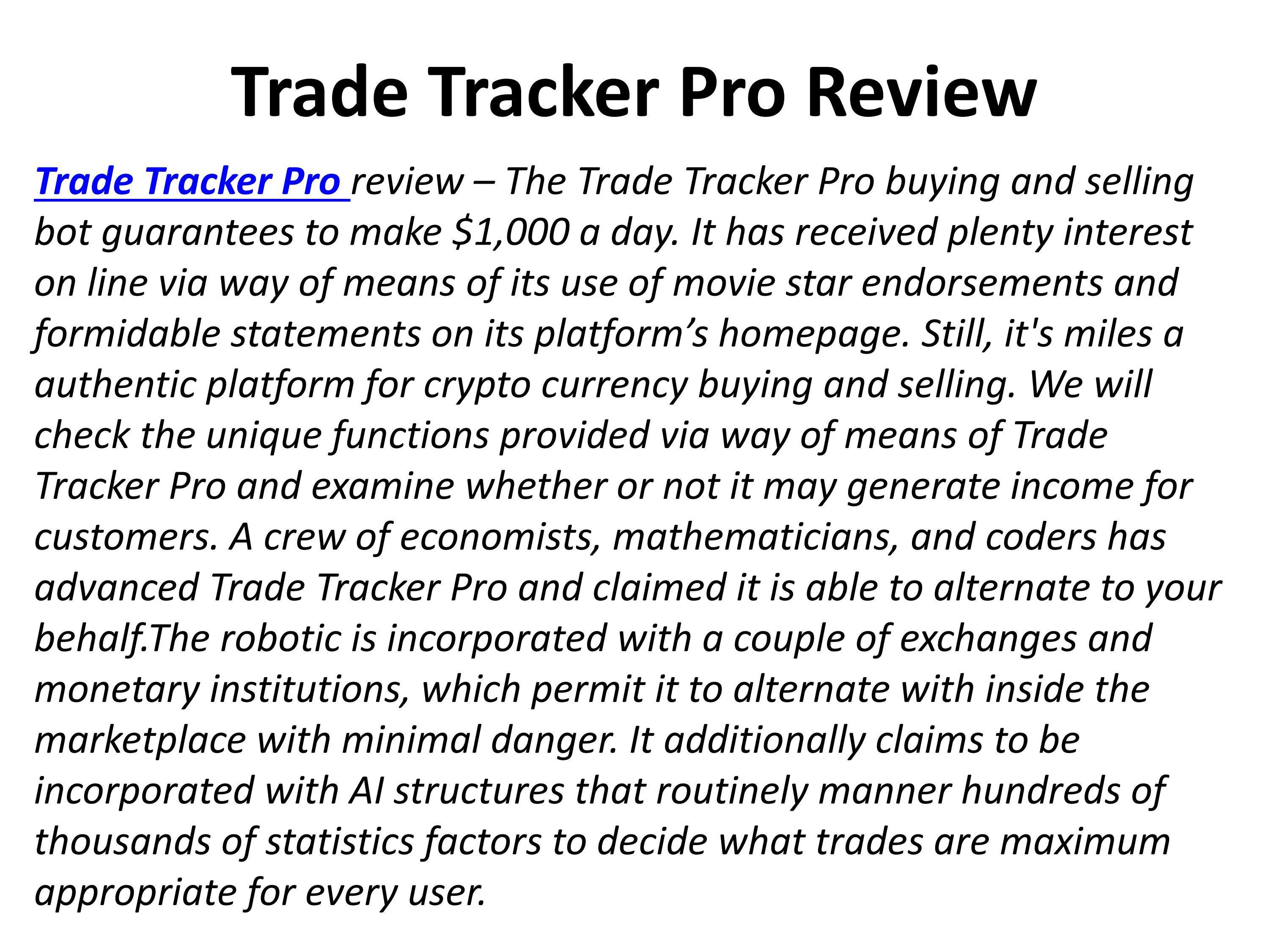 Trade Tracker Pro Review By Trade Tracker Pro Issuu trade-tracker-pro-review-by-trade-tracker-pro-issuu