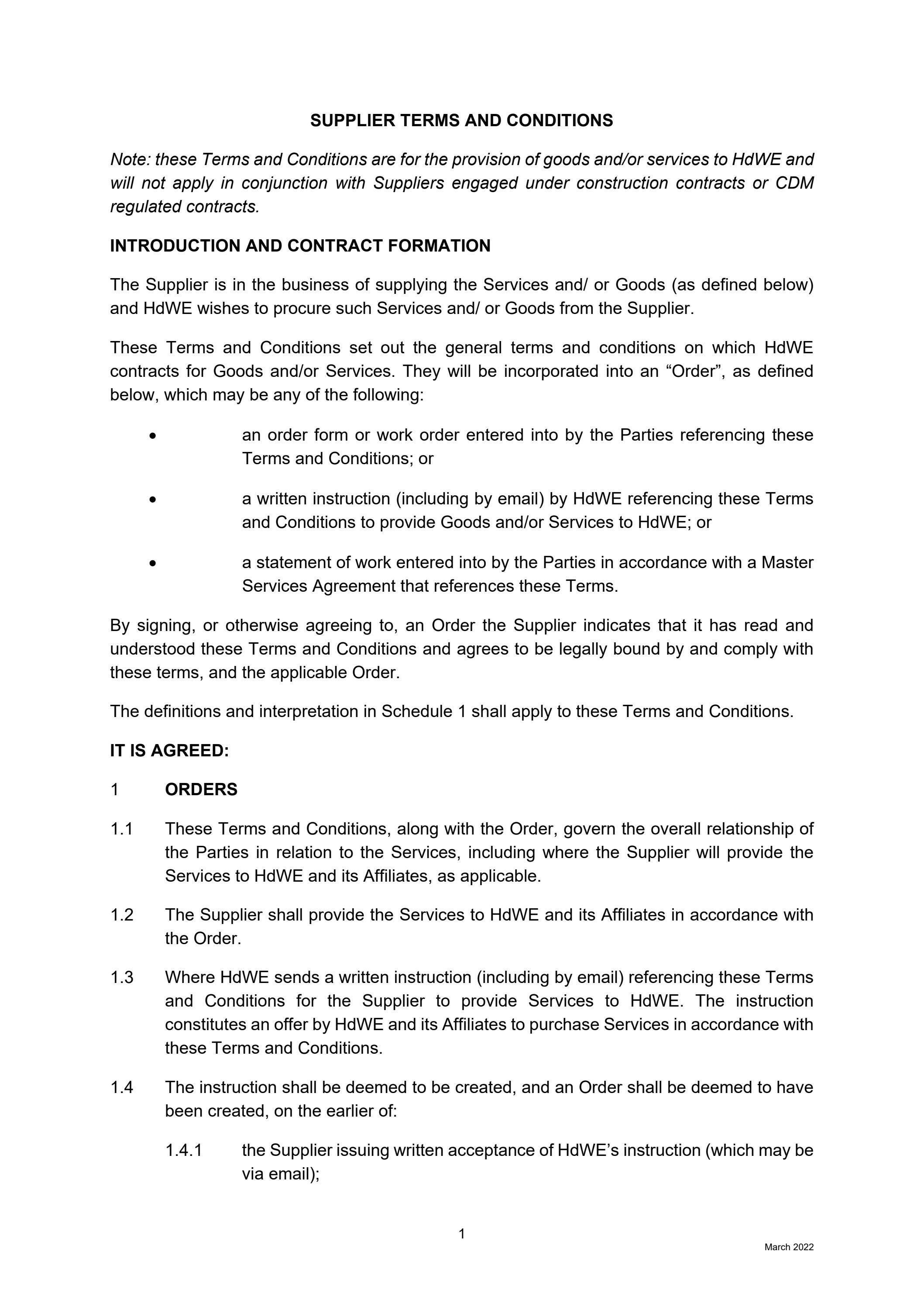 Supplier Terms and Conditions by howarddewalden Issuu