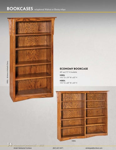 Amish Heirlooms Furniture Honeybee 家具目录 第 14 页