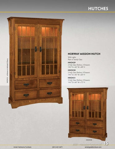 Amish Heirlooms Furniture Honeybee 家具目录 第 15 页