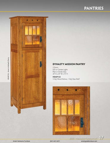 Amish Heirlooms Furniture Honeybee 家具目录 第 17 页