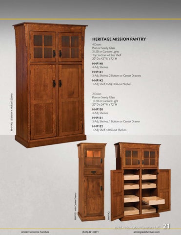 Amish Heirlooms Furniture Honeybee 家具目录 第 21 页
