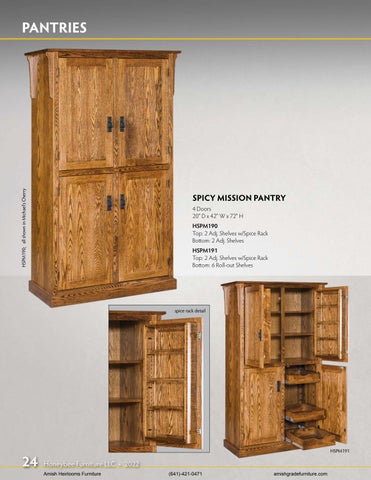 Amish Heirlooms Furniture Honeybee 家具目录 第 24 页