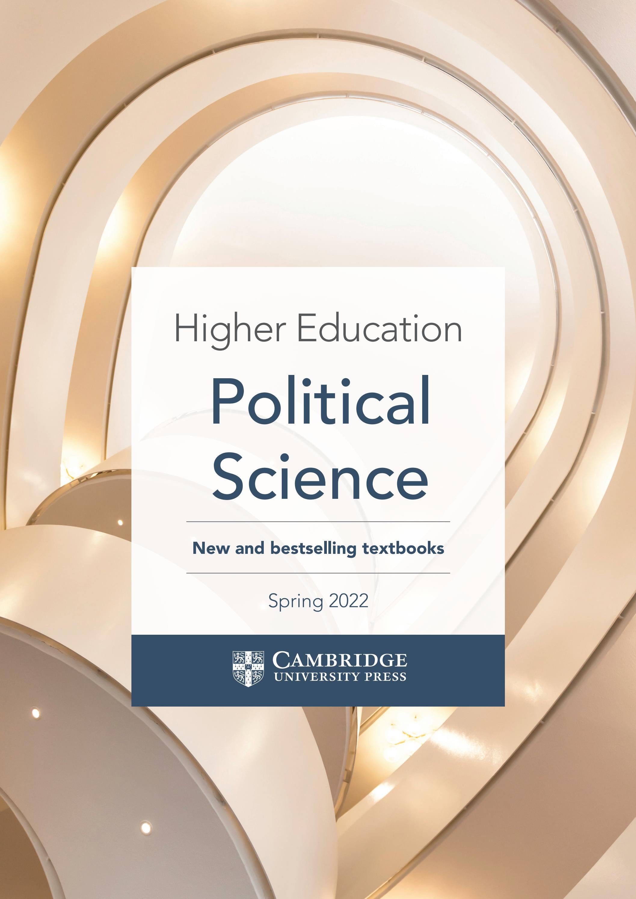 Political Science Spring 2022 Textbooks Catalogue from Cambridge by
