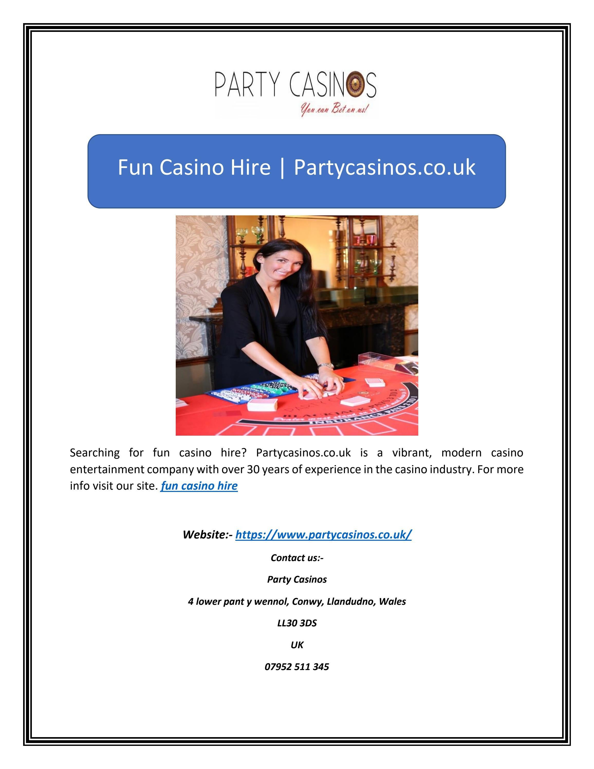 Fun Casino Hire Partycasinos.co.uk by Party Casinos Issuu