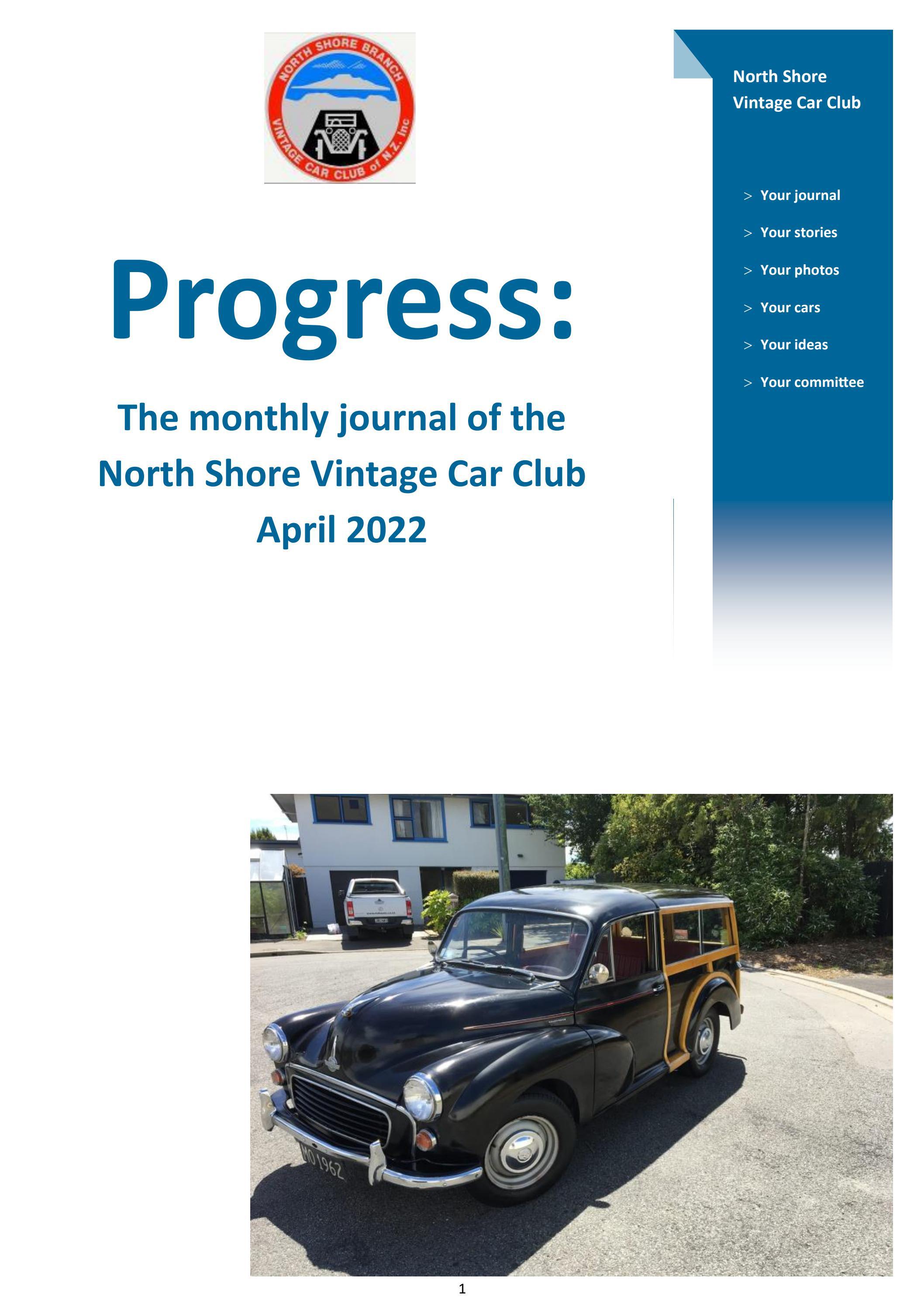 VCC NTH SHORE PROGRESS APRIL 2022 by Vintage Car Club of New Zealand - Issuu
