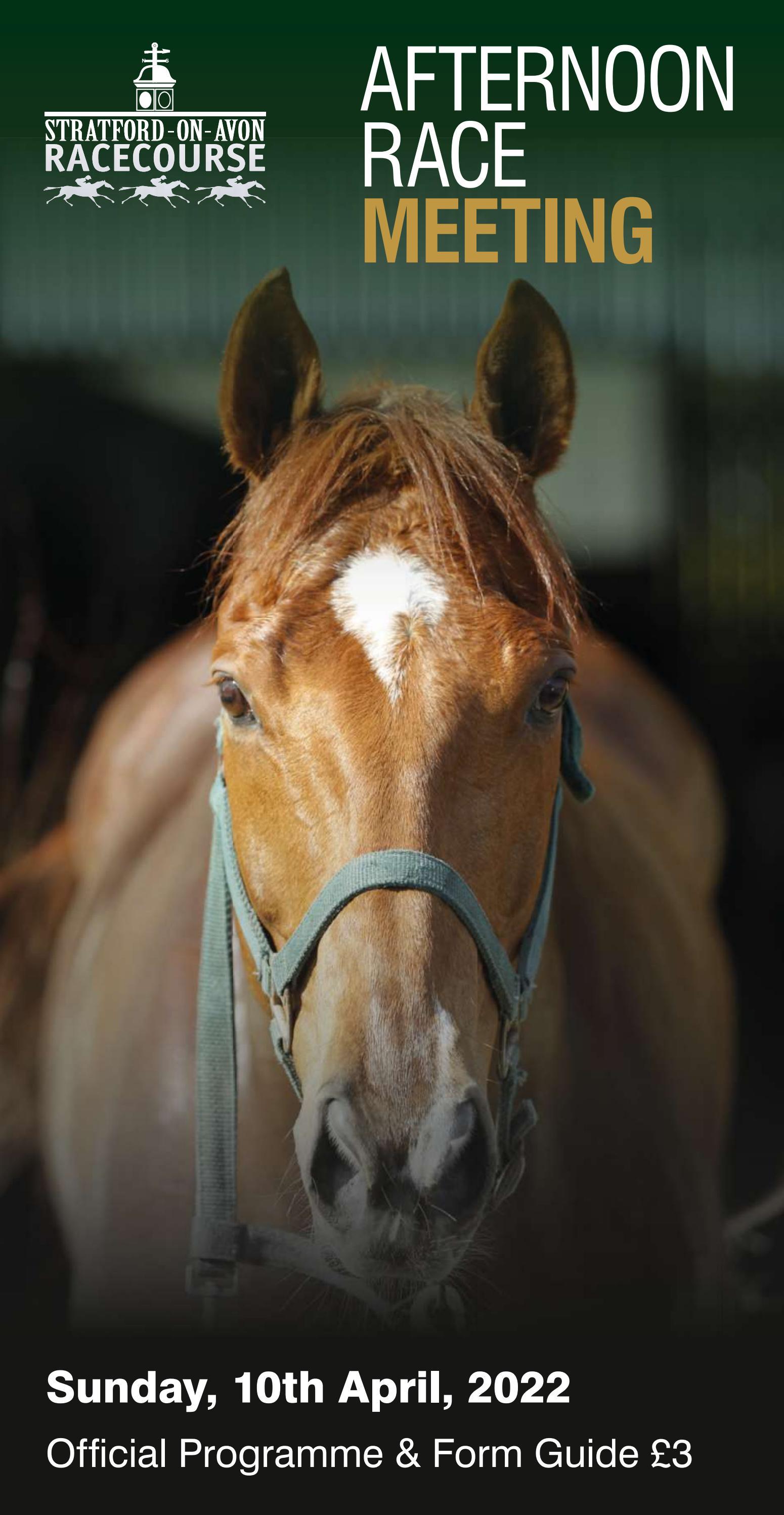 StratfordOnAvon Racecard Sunday 10th April by Weatherbys Issuu