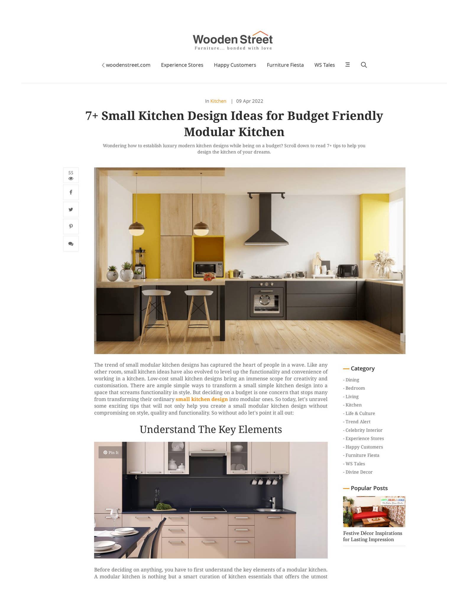 7+ Small Kitchen Design Ideas for Budget Friendly Modular Kitchen by ...