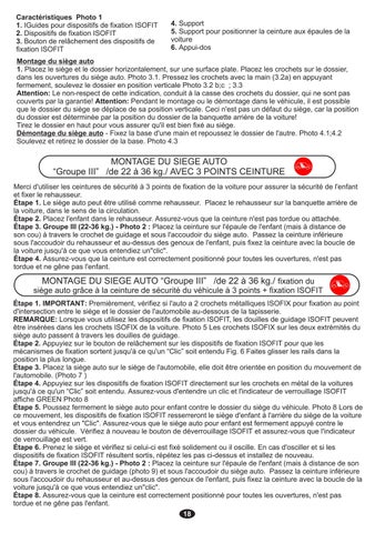 LEO Isofit Manual Instruction 第 18 页