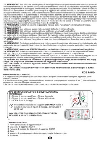 LEO Isofit Manual Instruction 第 20 页