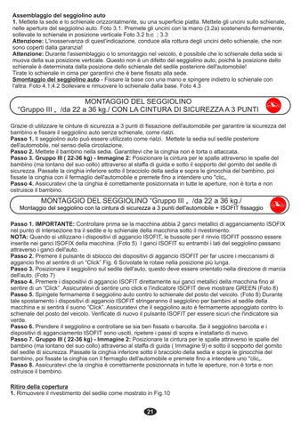 LEO Isofit Manual Instruction 第 21 页
