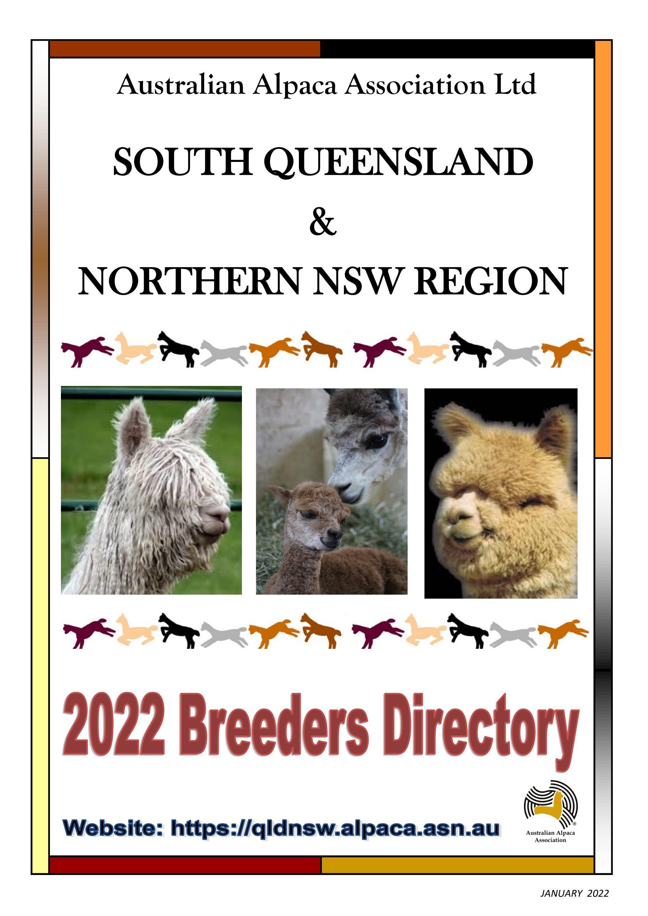 Alpaca Breeders Directory by South Queensland & Northern NSW Region Issuu
